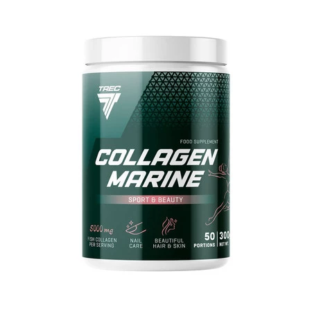 Trec Nutrition Collagen Marine Fit&Beauty kolegen rybi  na wsparcie skóry, włosów 300g smak owoce leśne