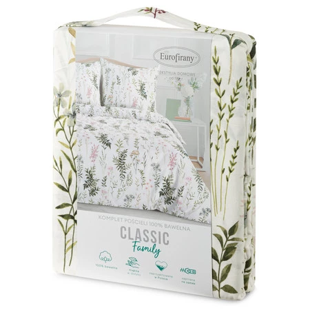KOMPLET POŚCIELI BAWEŁNIANEJ 220 X 200 CM BIAŁY VANESS 220X200 70X80/X2