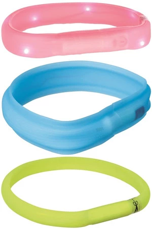 TRIXIE Opaska świecąca USB Safer Life M-L Niebieska