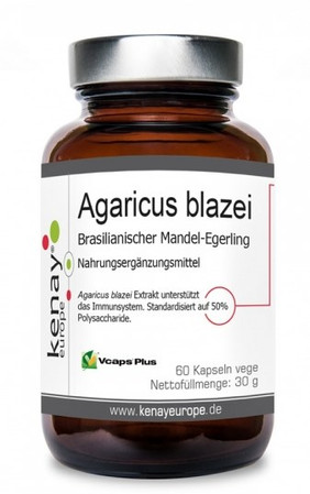 KENAY EKO Agaricus blazei Ekologiczna Pieczarka brazylijska na wsparcie odporności i ochrony antyoksydacyjnej 60 kaps.