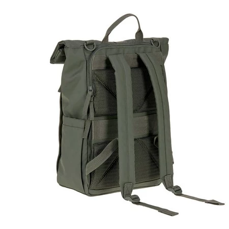 Lassig Green Label Plecak dla mam z akcesoriami Rolltop Up Backpack olive
