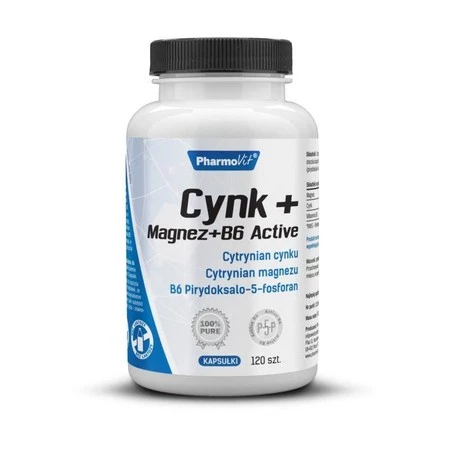 Pharmovit Cynk Magnez B6 Activ 120 kaps.