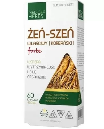 Medica Herbs Żeń-Szeń właściwy (koerański) forte