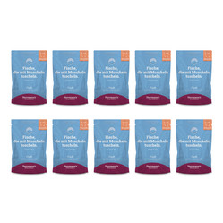 Zestaw 10x HERRMANN'S Selection Cat Fisch Garnelen - ryby z krewetkami (100g)
