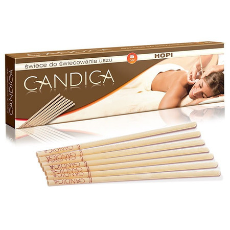 Aura Herbals − Hopi Candica, świece do świecowania uszu − 5 par