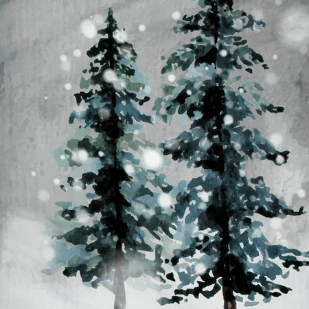 Komplet pościeli satynowej SW/POS/FOREST 140X200 70X80/X1