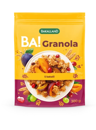 Bakalland BA! Granola 5 bakalii 300g pełnoziarnista