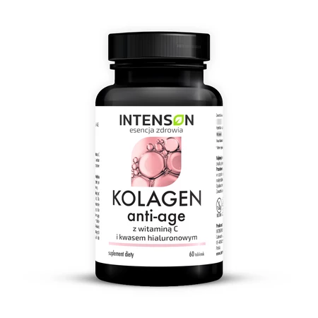 Intenson Kolagen + Hialuron + Witamina C Anti-Age 60 tabl.