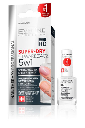 Nail Therapy Professional Super-Dry 5w1 multifunkcyjny utwardzacz i wysuszacz 12ml