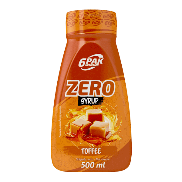 6PAK SYRUP ZERO 500ml TOFFEE - Nabea.pl
