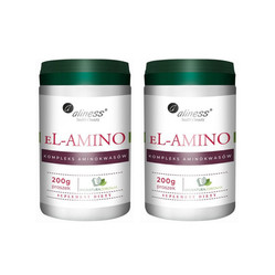 Zestaw 2x Aliness eL-AMINO kompleks aminokwasowy, proszek 200g