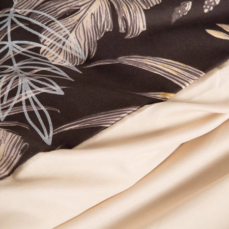 POŚCIEL D91 RODOS 140 X 200 CM CIEMNOBRĄZOWY