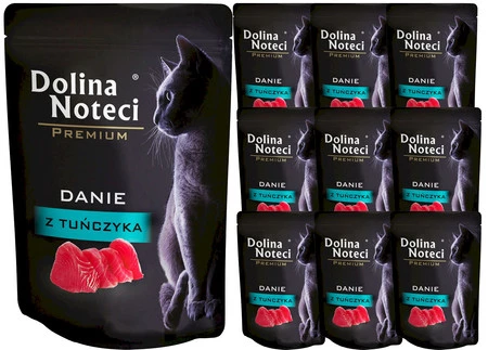 DOLINA NOTECI Premium Kot Danie z Tuńczyka PAKIET 10x85g