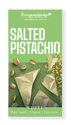 TABLICZKA KAKAOWA PISTACJE - SÓL HIMALAJSKA BEZGLUTENOWA BIO 60 g - BENJAMISSIMO
