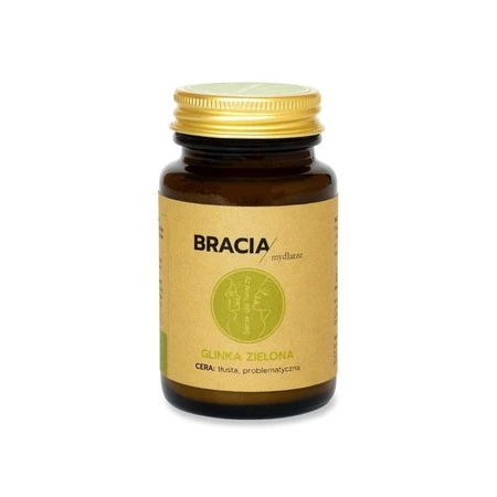 Bracia Mydlarze, Maseczka do twarzy glinka zielona, 75 ml