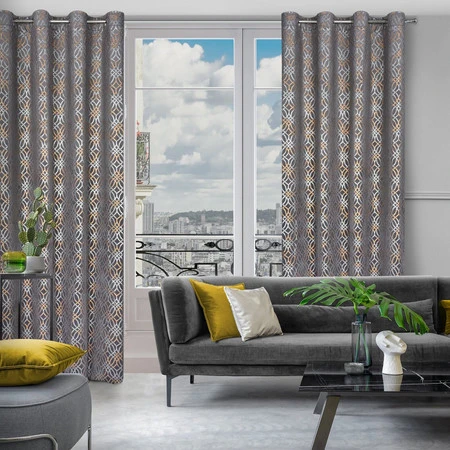 ZASŁONA GOTOWA ARETA 140 X 250 CM STALOWY