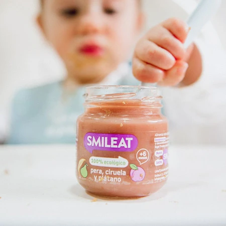 Smileat, BIO Deser z gruszkami, śliwkami i bananami 6m+, 130g