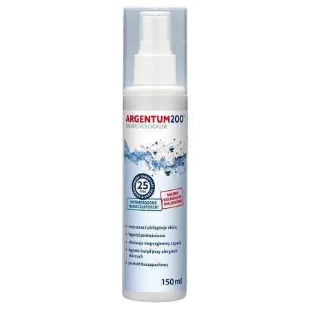 Aura Herbals Argentum200 (25 ppm) Srebro Koloidalne, Aerozol (150 ml)