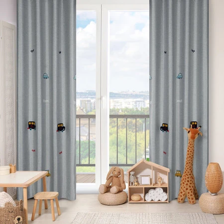 ZASŁONA GOTOWA ALVIN 140 X 250 CM SREBRNY