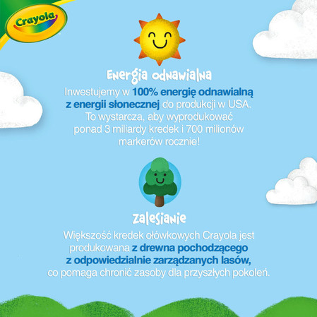 Kredki 24kol ołówkowe 3624 Crayola