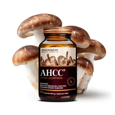 Doctor Life AHCC ekstrakt z grzybni Shiitake 630mg suplement diety 60 kaps.