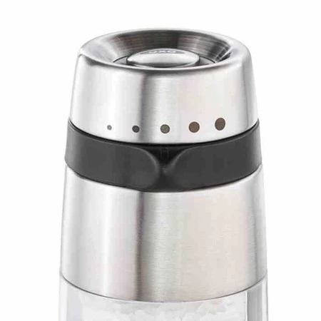 OXO-Młynek do soli stalowy, czarny, Good Grips