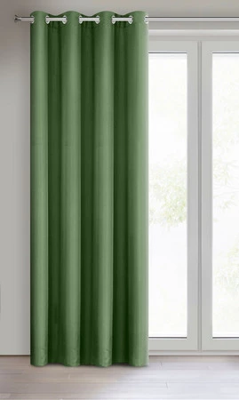ZASŁONA GOTOWA RITA 140 X 250 CM CIEMNOZIELONY