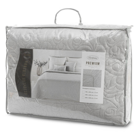 NARZUTA LEN 4 200 X 220 CM SREBRNY