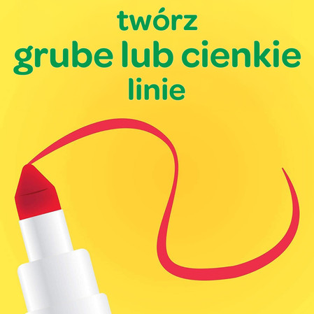 Crayola Super Tips Flamastry mazaki dla dzieci zmywalne 50szt.