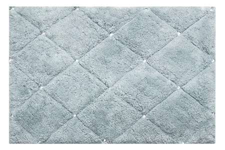 DYWANIK ŁAZIENKOWY CHIC (2) 50 X 70 CM SREBRNY