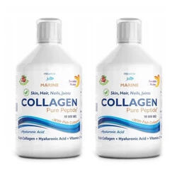 Zestaw 2x Swedish Nutra Collagen 10 000 mg Marine Kolagen na młody wygląd 500 ml bez cukru