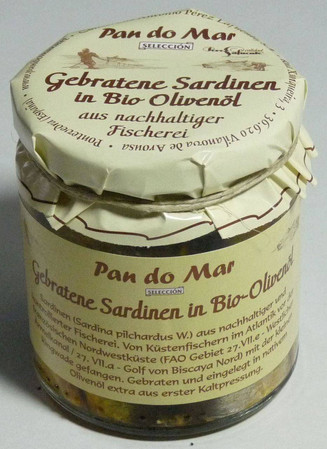  SARDYNKI EUROPEJSKIE SMAŻONE W BIO OLIWIE Z OLIWEK EXTRA VIRGIN 220 g (154 g) (SŁOIK) - PAN DO MAR