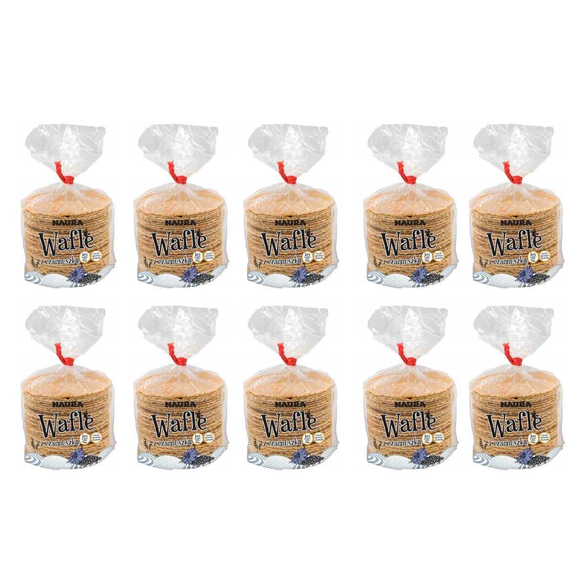 Zestaw 10x Wafle owsiane z czarnuszką 100 g - Nabea.pl
