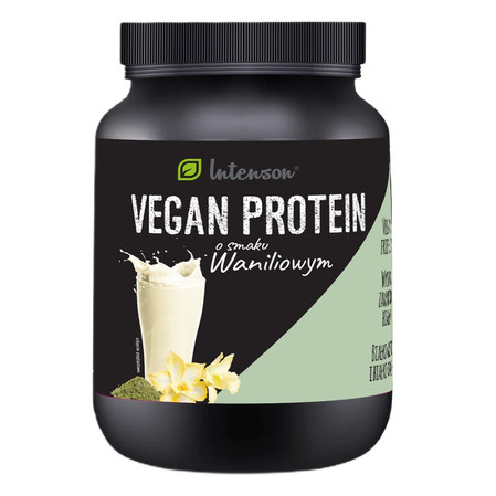 Intenson Vegan protein o smaku waniliowym 600g KRÓTKA DATA 2026-10-18