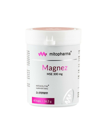 Mito-pharma Dr. Enzmann Magnez MSE 300 mg wsparcie kondycji organizmu 60 kaps.
