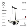 SCOOTANDRIDE Highwaykick 3 LED Hulajnoga składana ze świecącymi kółkami 3+ Ash