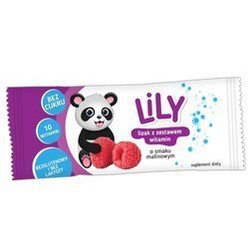 LILY − Lizak z zestawem witamin o smaku malinowym − 1 szt.