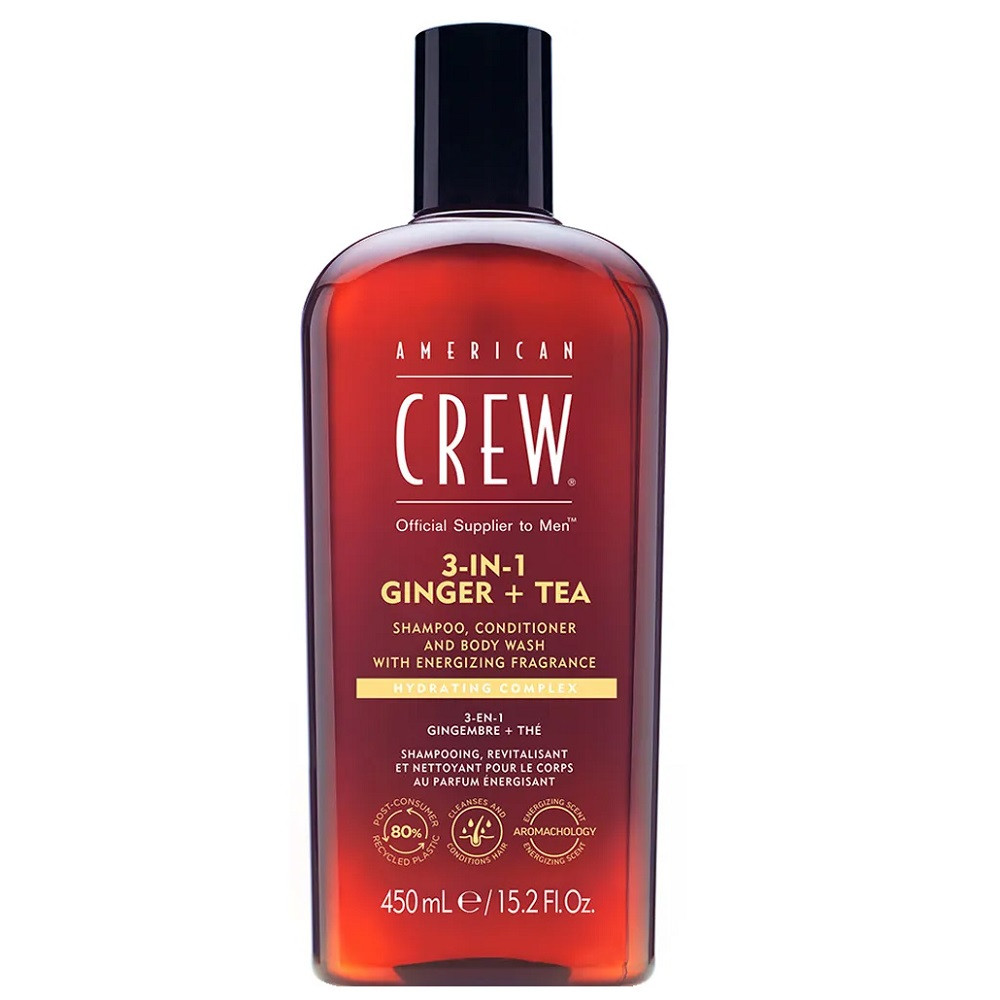 3-in-1 Ginger + Tea szampon odżywka i żel do mycia ciała 450ml - Nabea.pl