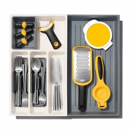 OXO-Organizer regulowany do szuflad szaryGoodGrips