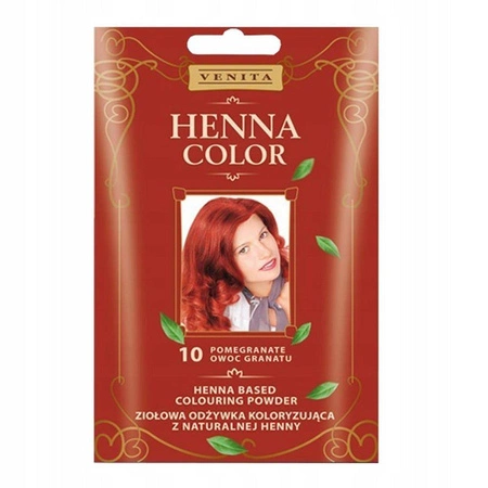 Henna Color ziołowa odżywka koloryzująca z naturalnej henny 10 Owoc Granatu