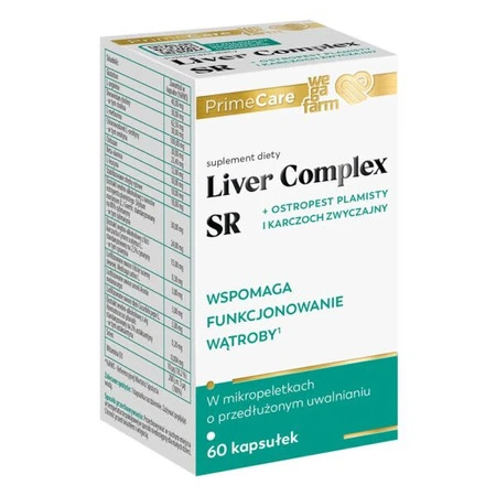 WegaFarm Liver complex SR na wsparcie wątroby 60 kaps.