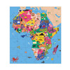Mudpuppy Puzzle konturowe Mapa Afryki 70 elementów 5+