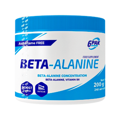 6PAK BETA-ALANINE Aminokwasy 200g smak naturalny