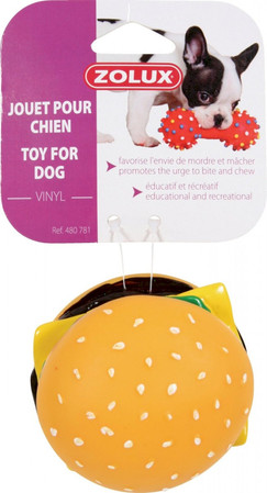 ZOLUX Zabawka winylowa dla psa Hamburger 8cm