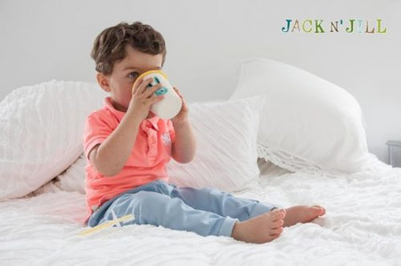 Jack N'Jill, Silikonowa nakładka na kubek, Różowa, 12 cm średnicy