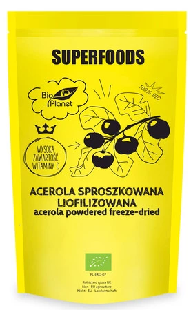 BIO PLANET ACEROLA SPROSZKOWANA LIOFILIZOWANA 100g 