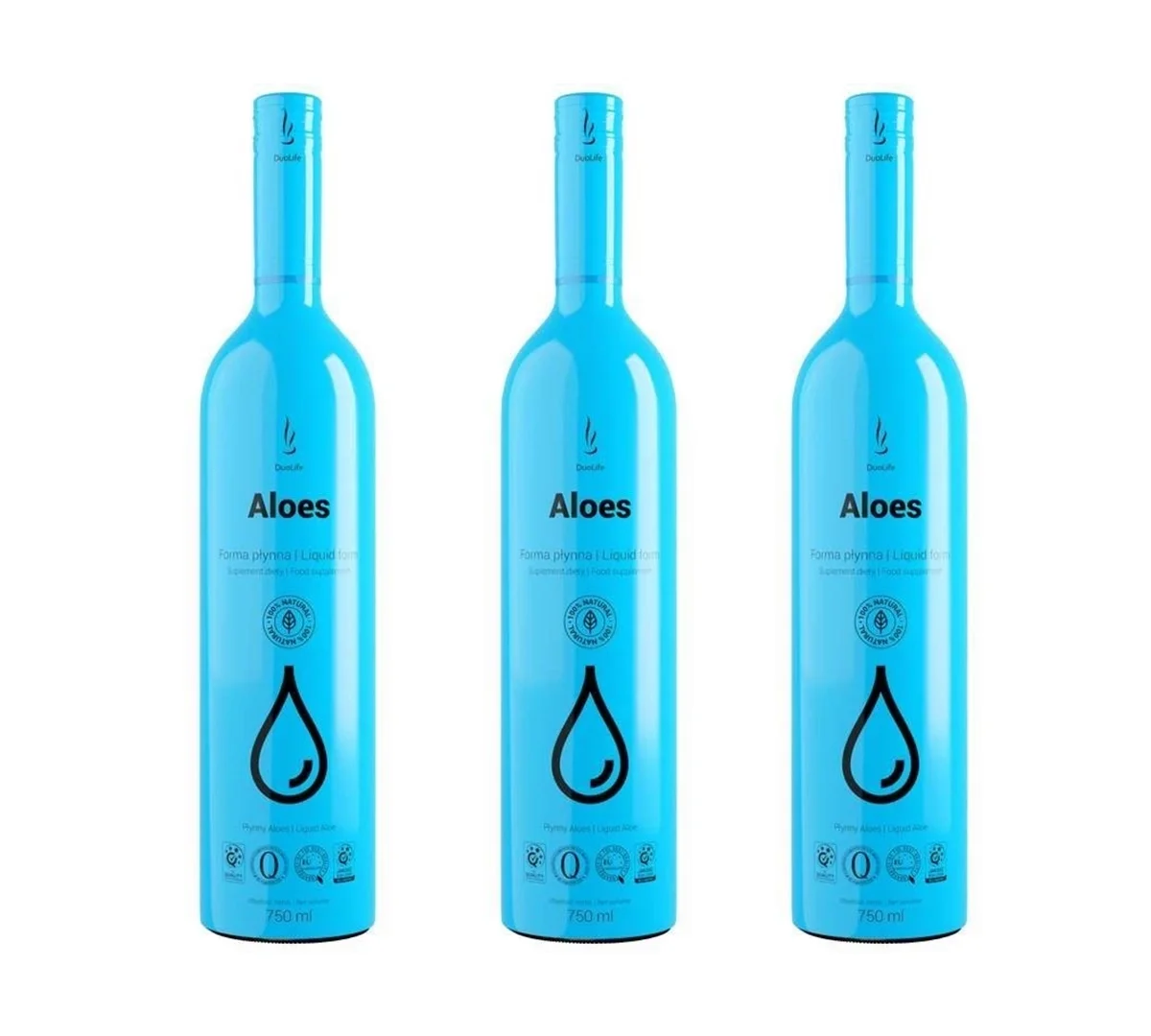 Zestaw: 3x DuoLife - Aloes w płynie - 750ml - Nabea.pl