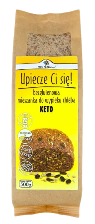 Pięć Przemian - Bezglutenowa mieszanka do wypieku chleba KETO - 500 g