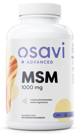 OSAVI Siarka MSM - Metylosulfonylometan 1000 mg (120 kaps.)