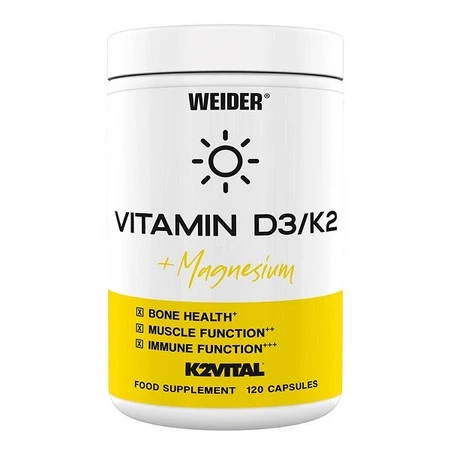 Weider Vitamin D3/K2 + Magnesium 120 kaps.